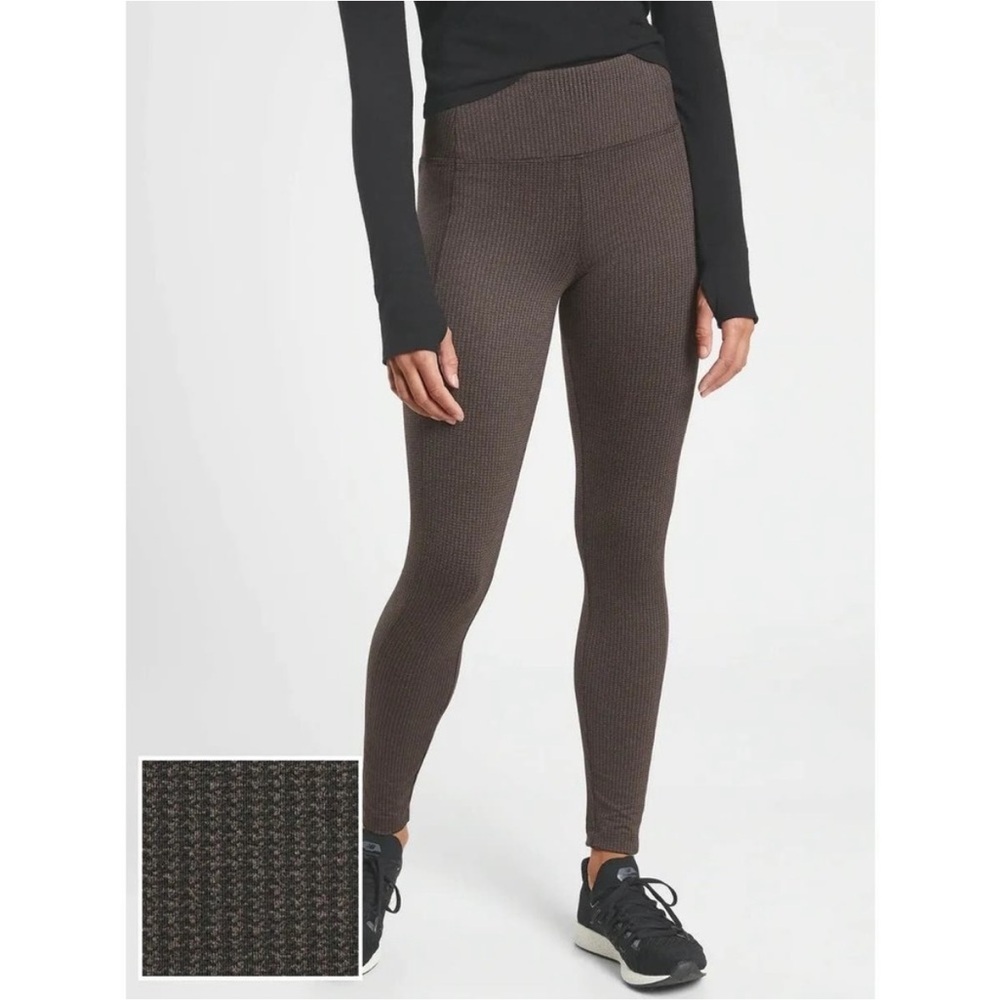 Athleta Brown & Black Delancey Houndstooth Tight